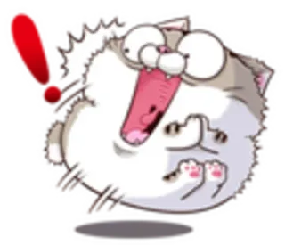 😺 cat, animal, sticker, cartoon, cute, funny, expression telegram sticker