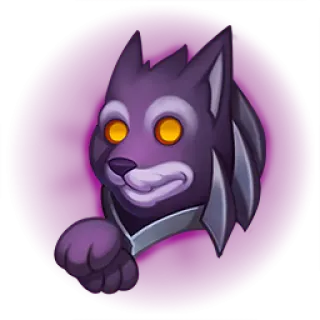 🎮 wolf, dog, animal, purple, sticker, emoji telegram sticker