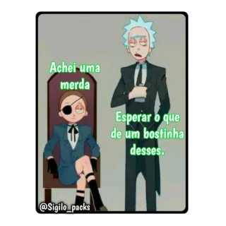 💩 Achei uma merda 
 Esperar o que
 de um bostinha desses. Dessin animé, Offensant, Mème, Texte, Argot telegram sticker