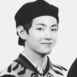 🗝 V 사람, 유명인, kpop, 뷔, bts, 가수, 남자 telegram sticker