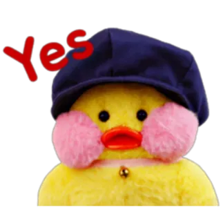 🐣 yes duck, toy, cute, yes, affirmative telegram sticker