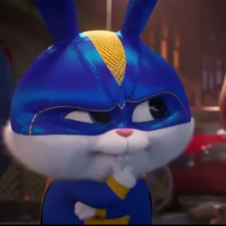 🐰 Snowball The Secret Life of Pets coniglio, coniglietto, animale, animale domestico, cartone animato, divertente, carino whatsapp sticker