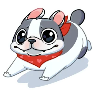🤭 Hund, Welpe, Tier, Haustier, süß, Cartoon telegram sticker