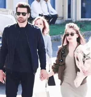 😎 couple, love, relationship, people, sunglasses telegram sticker