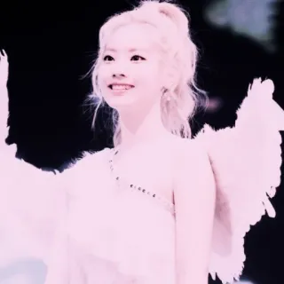 😇 angel, wings, woman, smile, portrait, cute telegram sticker