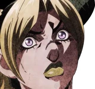 😟 Jolyne Cujoh JoJo's Bizarre Adventure anime, manga, Jolyne Cujoh, JoJo's Bizarre Adventure, stone ocean telegram sticker