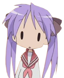 😳 Konata Izumi Lucky Star Anime, Lucky Star, Konata Izumi, Lindo, Kawaii whatsapp sticker