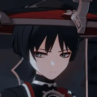 😒 Scaramouche Genshin Impact Anime, Scaramouche, Genshin Impact, Chapéu, Personagem whatsapp sticker