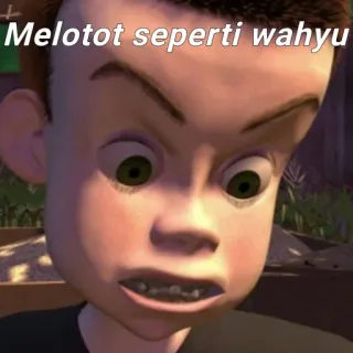 😳 Melotot seperti wahyu expression, Sid, Toy Story, mème, drôle, en colère telegram sticker