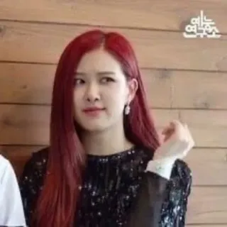 🤨 Rose kpop, rose, blackpink, sängerin, promi, ausdruck, frau telegram sticker