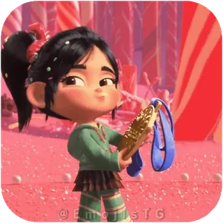 🥇 Vanellope von Schweetz Wreck-It Ralph telegram sticker