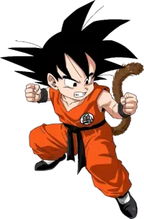 🤜 Kid Goku Dragon Ball アニメ, ドラゴンボール, 悟空（幼少期）, 孫悟空, 漫画, 格闘技 telegram sticker