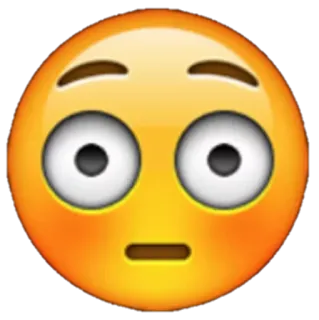 😳 emoji, wajah, terkejut, ekspresi telegram sticker