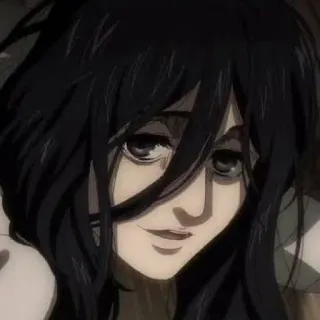 ❤️ Pieck Finger Attack on Titan アニメ, 漫画, 女性, ピーク・フィンガー, 進撃の巨人 telegram sticker