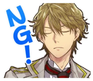 😗 NG! Аниме, Персонаж, Выражение, Восклицание telegram sticker