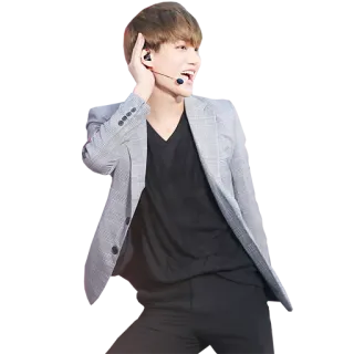 👂 uomo, cantante, artista, K-Pop, palco, celebrità whatsapp sticker