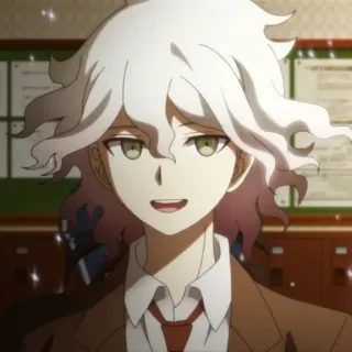 😀 Nagito Komaeda Danganronpa anime, danganronpa, nagito komaeda, character, game telegram sticker