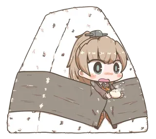 🍙 Anime, Niedlich, Essen, Onigiri, Kawaii telegram sticker