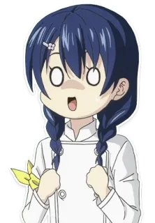 😨 anime, cooking, chef, shocked, surprised telegram sticker