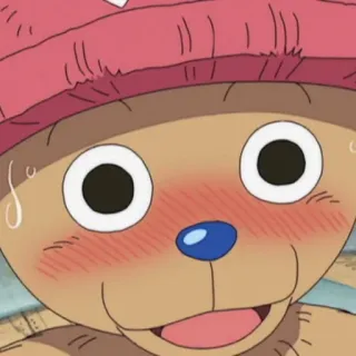 ☺️ Tony Tony Chopper One Piece animé, Chopper, One Piece, gêné, mignon telegram sticker