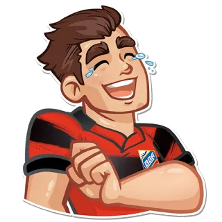 😁 rire, pleurer, heureux, homme, joie, émotions telegram sticker