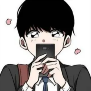 😍 Anime, Manga, Selfie, Süß, Schüler, Student, Handy whatsapp sticker