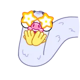 🤩 만화, 눈, 별, 행복, 캐릭터 telegram sticker