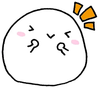 😊 Мультик, Милый, Эмодзи, Каваий, Выражение, Стикер whatsapp sticker