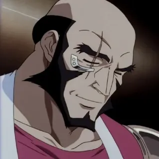 🔩 Jet Black Cowboy Bebop anime, character, space, bounty hunter, Jet Black telegram sticker