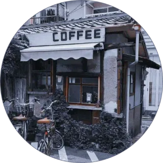 🏹 COFFEE coffee, cafe, shop, building, store telegram sticker