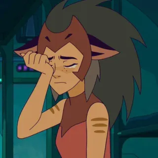 😥 Adora She-Ra and the Princesses of Power chorando, triste, animado, desenho animado, programa de tv telegram sticker