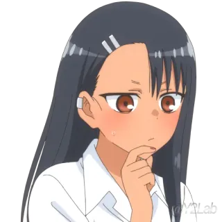 🤔 Nagatoro Don't Toy With Me, Miss Nagatoro Anime, Nagatoro, Manga, Lucu, Kawaii, Kartun telegram sticker
