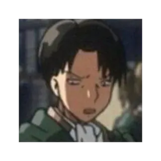 😒 Levi Ackerman Attack on Titan Anime, Personaje, Manga, Ilustración, Dibujo animado, Levi Ackerman, Ataque a los Titanes telegram sticker