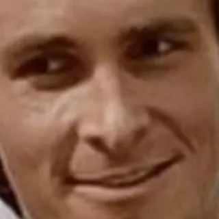 😏 Patrick Bateman American Psycho mann, gesicht, gruselig, film, film whatsapp sticker