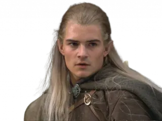 😯 Legolas Lord of the Rings elf, archer, fantasy, movie, Legolas, Lord of the Rings telegram sticker