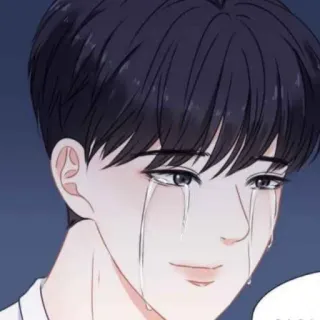 🐽 pleurer, triste, contrarié, dessin animé, anime whatsapp sticker