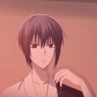 🕸 Yuki Sohma Fruits Basket anime, personaggio, manga, Fruits Basket, Yuki Soma telegram sticker