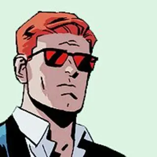 😐 cartoon, character, sunglasses, man telegram sticker