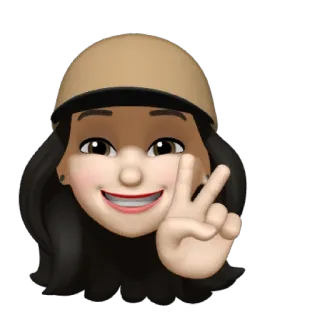 🤫 Emoji, Avatar, Paz, Mulher, Chapéu, Desenho animado whatsapp sticker
