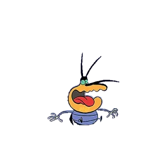 😫 dessin animé, cafard, effrayé, drôle telegram sticker