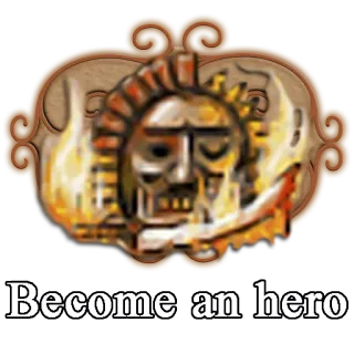 👊 Become an hero held, zon, gezicht, motiverend telegram sticker