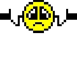 ❤️ Pixel art, Emoji, Triste, Lacrime, Piangere, Giallo telegram sticker