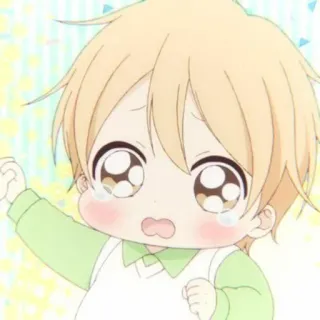 🧊 Anime, Bebê, Fofo, Chorando, Kawaii telegram sticker