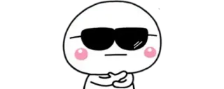 ✨ adesivo, cool, occhiali da sole, personaggio telegram sticker