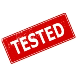 ✅ TESTED testato, rosso, timbro, approvato telegram sticker
