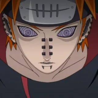 😠 Pain Naruto アニメ, ナルト, ペイン, キャラクター, 目, 漫画 telegram sticker
