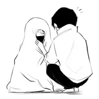 🌱 动漫, 漫画, 情侣, 爱, 关系, 卡通 telegram sticker