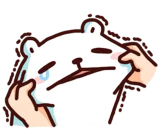 😑 곰, 슬픈, 귀여운, 만화, 동물, 카와이, 감정적인 telegram sticker