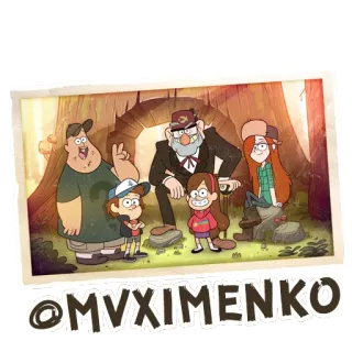 Gravity Falls telegram stickers