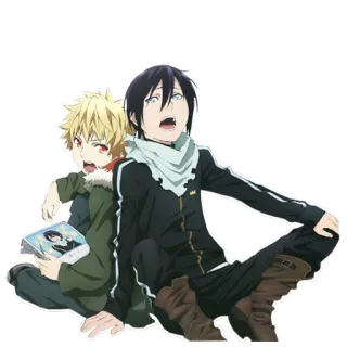 😉 Yato Noragami anime, character, japanese, noragami, yato, manga whatsapp sticker